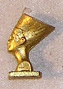 Dollhouse Miniature Egyptian Statue, Gold Color